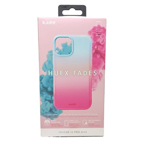Huex Fades Phone Case For iPhone 12 Pro Max Pastel Colors Ombre Charging New - Picture 1 of 3